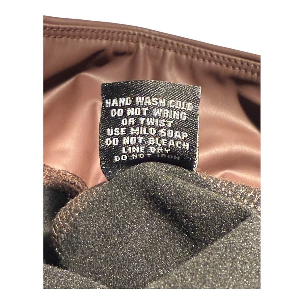 Ookie‎ & Lala Women's Brown Faux Leather High Waist Leggings Size Large NWOT - Picture 6 of 7